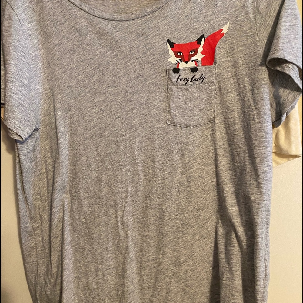 Kate spade fox pocket tee